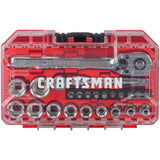 Craftsman 24 pc Metric Mechanic's Tool Set with 1/4 in. Drive and 6 Point Sockets