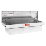 Weather Guard 71.38 in. Diamond Plate Aluminum Full Size Crossbed Truck Tool Box - Super Arbor