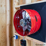 QuietCool 2860 CFM Smart App Controlled 2-Speed Gable Mount Attic Fan