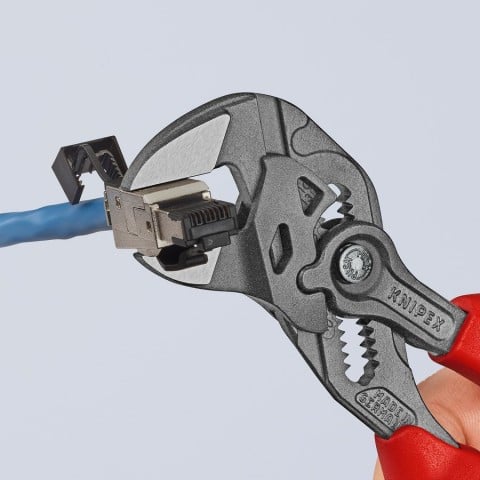 KNIPEX 7.4-in Pliers Wrench, Multi-Component Handles (86 02 180)