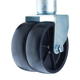 Max Load 2000 lb. Payload Capacity Side Wind Trailer Jack with Dual Wheels and Horizontal Mounts - Super Arbor