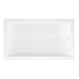 Sapphire 6 ft. Acrylic Reversible Drain Rectangular Drop-in Non-Whirlpool Bathtub in White - Super Arbor
