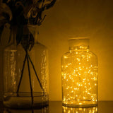 36 ft. 200-LED  Solar Copper Integrated LED String Light