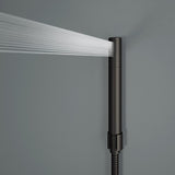 Elling-Ton 59 in. 4-Jet High Pressure Shower System with Fixed Rainhead and Handheld Dual Shower in Matte Black - Super Arbor