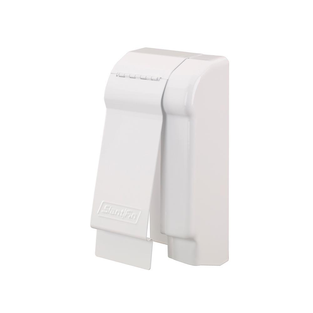 Fine/Line 30 Decor Series 3-3/4 in. Right-Hand End Cap for Baseboard Heaters in Brite White - Super Arbor