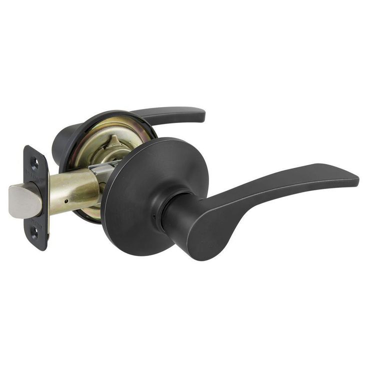 Kensington Matte Black Hall and Closet Door Lever