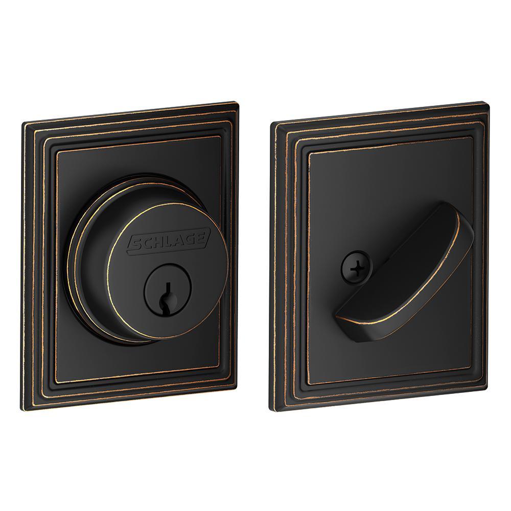 Addison Matte Black Single Cylinder Deadbolt - Super Arbor