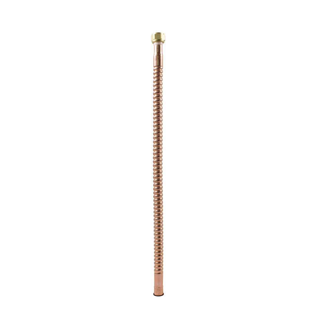 3/4 in. Sweat x 3/4 in. FIP x 15 in. Copper Water Heater Connector - Super Arbor