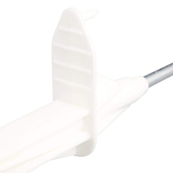 Everbilt 1 in. x 1 in. x 4 ft. White Step-In Fence Post