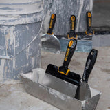 14 in. Stainless Steel Hammer-End Taping Knife with Soft Grip Handle
