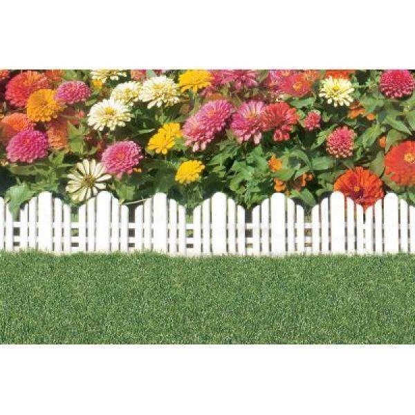 22 in. x 10 in. Plastic Adirondack Decorative Border Lawn Edging - Super Arbor