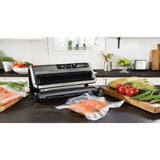 2-in-1 Black and Silver Automatic Food Vacuum Sealer