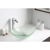 Pendant Series Deco-Glass Vessel Sink in Lustrous Frosted - Super Arbor