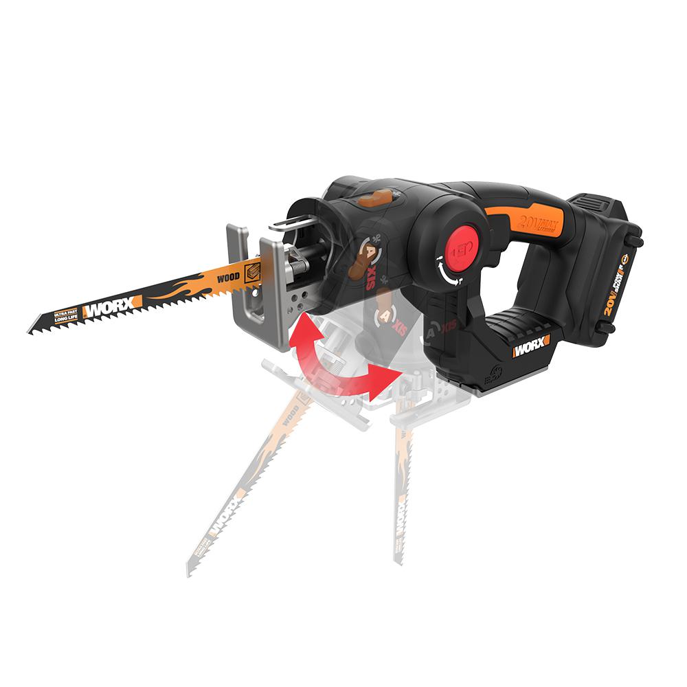 POWER SHARE AXIS 20-Volt Lithium-Ion Convertible Jigsaw and Reciprocating Saw in One - Super Arbor