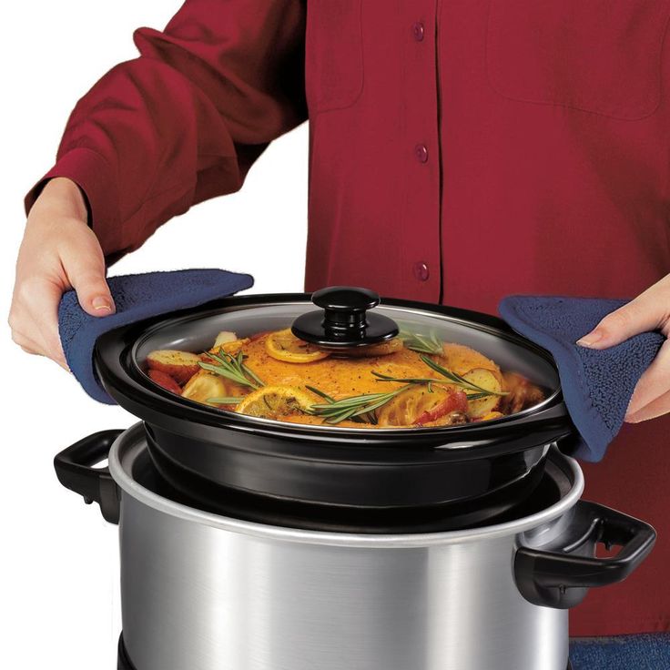 4 Qt. Stainless Steel Slow Cooker with Built in Timer