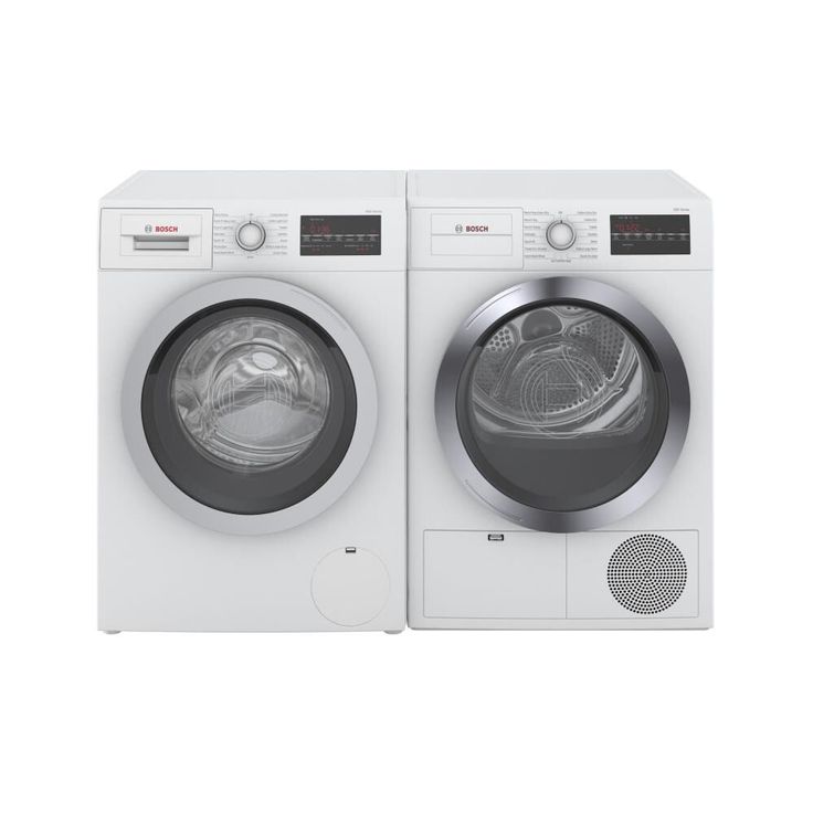 Bosch 500 4-cu ft Stackable Ventless Electric Dryer (White) ENERGY STAR