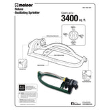 3,400 sq. ft. Oscillating Sprinkler - Super Arbor
