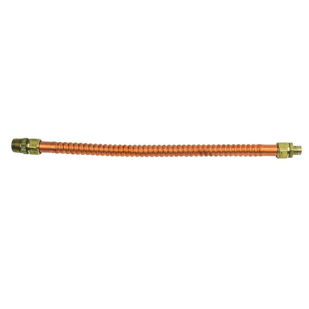 3/4 in. FIP/MIP x 3/4 in. PEX Barb x 18 in. Copper Water Heater Connector (7/8 in. O.D.) - Super Arbor