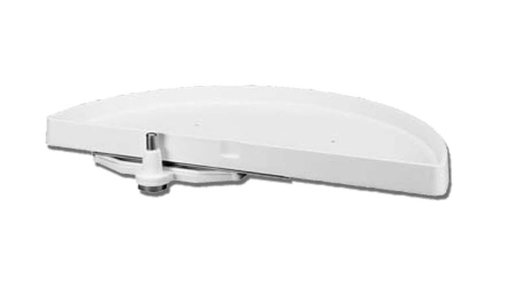Rev-A-Shelf 1-Tier Plastic Half Moon Cabinet Lazy Susan