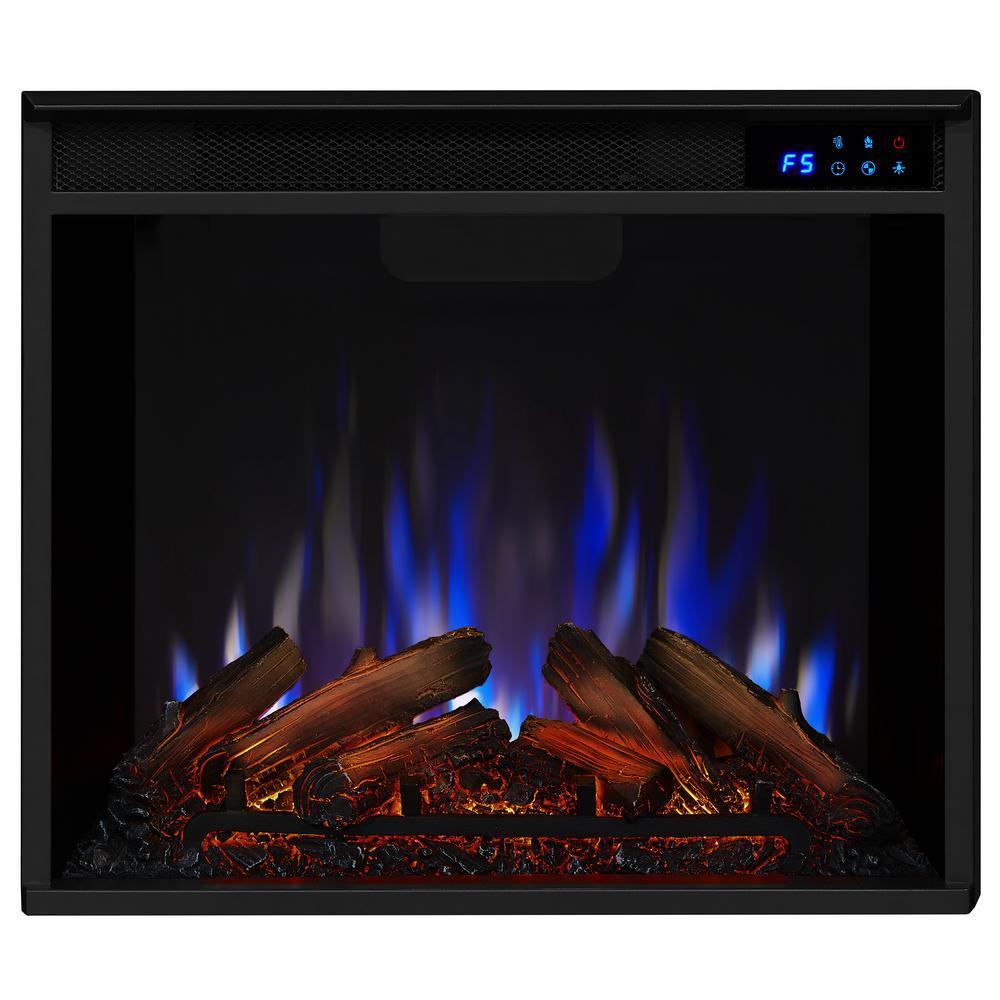 Thayer 54 in. Electric Fireplace in Gray - Super Arbor