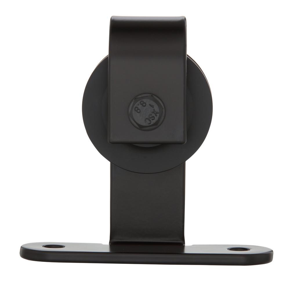 72 in. Dark Oil-Rubbed Top Mount Sliding Barn Door Track and Hardware Kit - Super Arbor