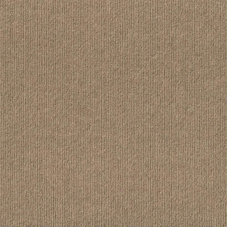 Foss Peel and Stick Design Smart Mocha Rib 18 in. x 18 in. Residential Carpet Tile (10 Tiles/Case)