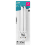 26W Equiv PL CFLNI Quad Tube 4-Pin Plug-in G24Q-3 Base Compact Fluorescent CFL Light Bulb, Cool White 4100K (6-Pack)