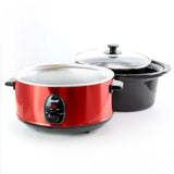 Better Chef Slow Cooker 3.69-Quart Red Oval Slow Cooker