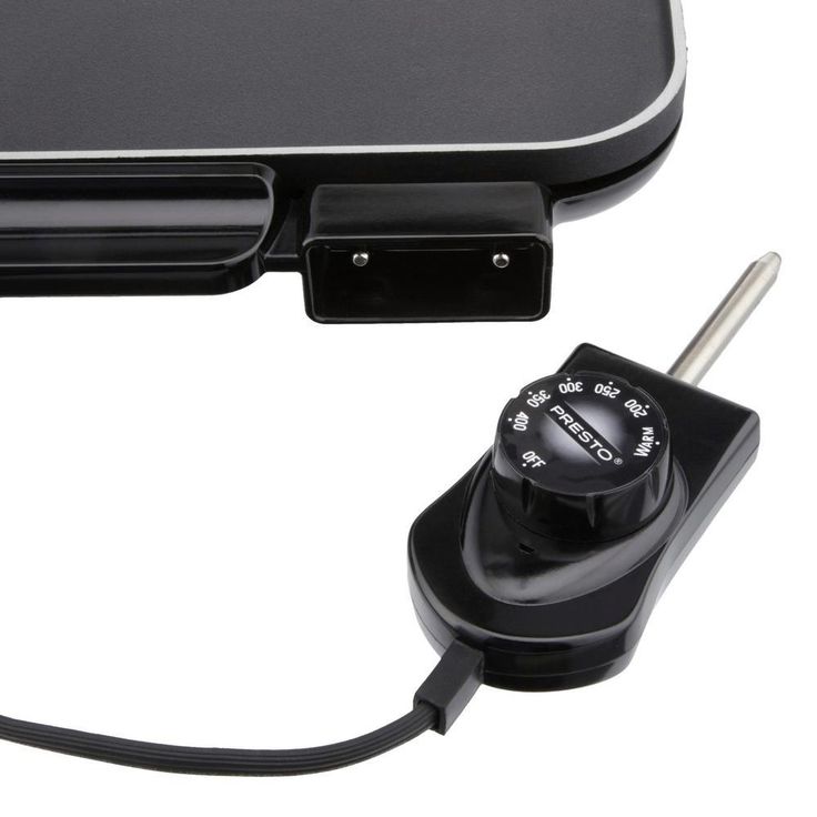 SlimLine 286 sq. in. Black Electric Griddle with Temperature Sensor