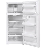 GE 17.5 cu. ft. Top Freezer Refrigerator in White