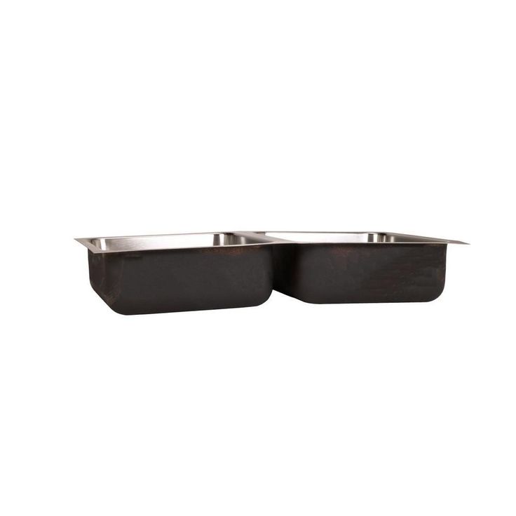 Double Bowl, Undermount Sink, ADA, 18-Gauge Stainless Steel, 2-Compartment, I.D. 18 in. x 32 in. x 5.5 in. - DCR