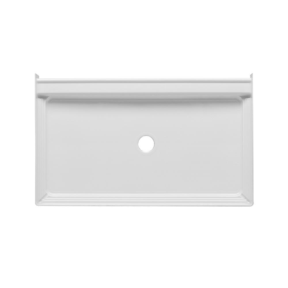 T3 34 in. x 60 in. Single Threshold Shower Base in White - Super Arbor