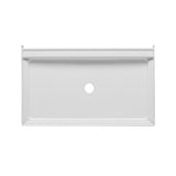 T3 34 in. x 60 in. Single Threshold Shower Base in White - Super Arbor