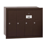 Aluminum Recessed-Mounted USPS Access Vertical Mailbox with 4 Door - Super Arbor