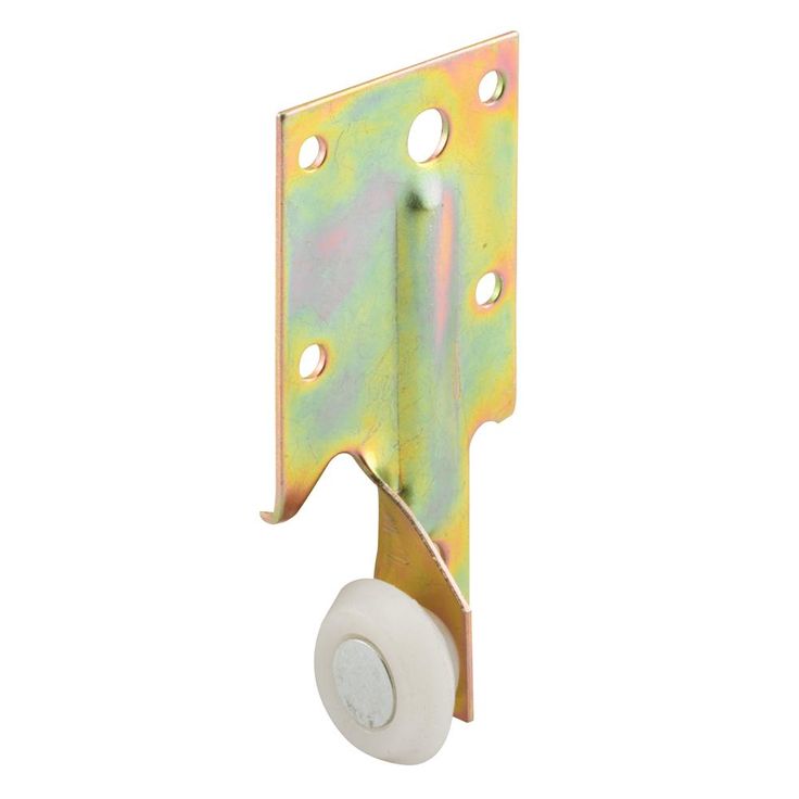 Steel Bracket Drawer Track Roller with Plastic Roller (2-pack)