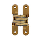 3/4 in. x 3-3/4 in. Satin Brass Invisible Hinge - Super Arbor