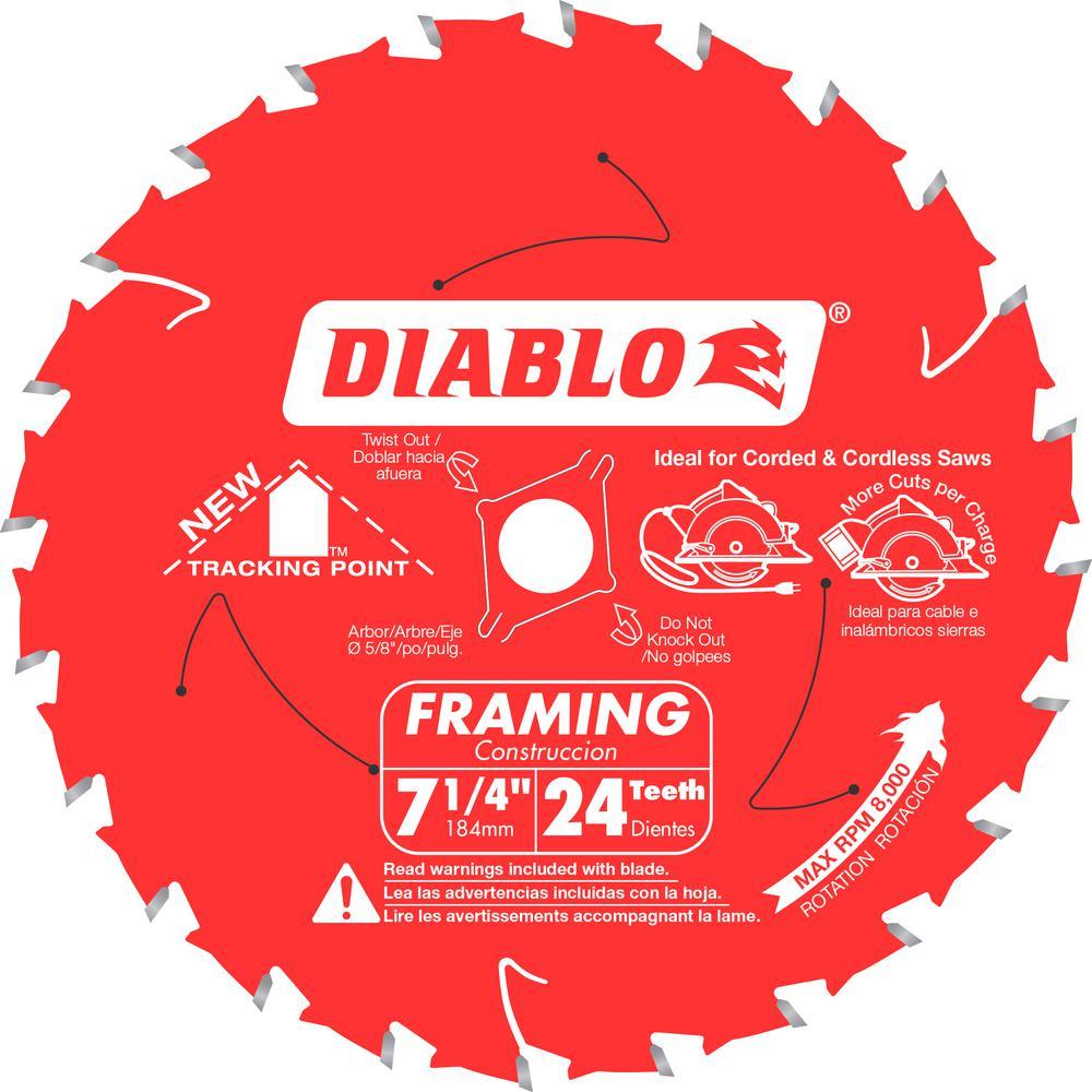 4-1/2 in. x 24-Teeth Framing Saw Blade - Super Arbor