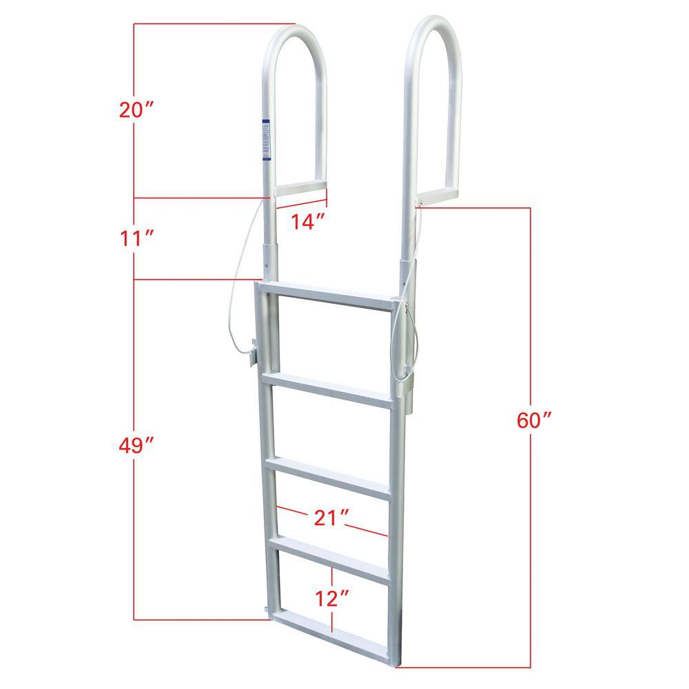Extreme Max Sliding Dock Ladder - 5-Step - Super Arbor