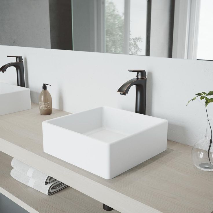 VIGO Dianthus White Matte Stone Vessel Bathroom Sink and Linus Bathroom Vessel Faucet in Antique Rubbed Bronze w/ Pop up