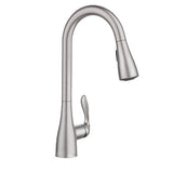 Moen Georgene Spot Resist Stainless 1-Handle Pull-Down Kitchen Faucet, Deck Mount with Deck Plate Included