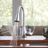 Moen Kaden Single-Handle Pull-Down Sprayer Kitchen Faucet with Reflex, Power Clean and Soap Dispenser in Chrome