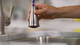 Moen Kaden Single-Handle Pull-Down Sprayer Kitchen Faucet with Reflex, Power Clean and Soap Dispenser in Chrome