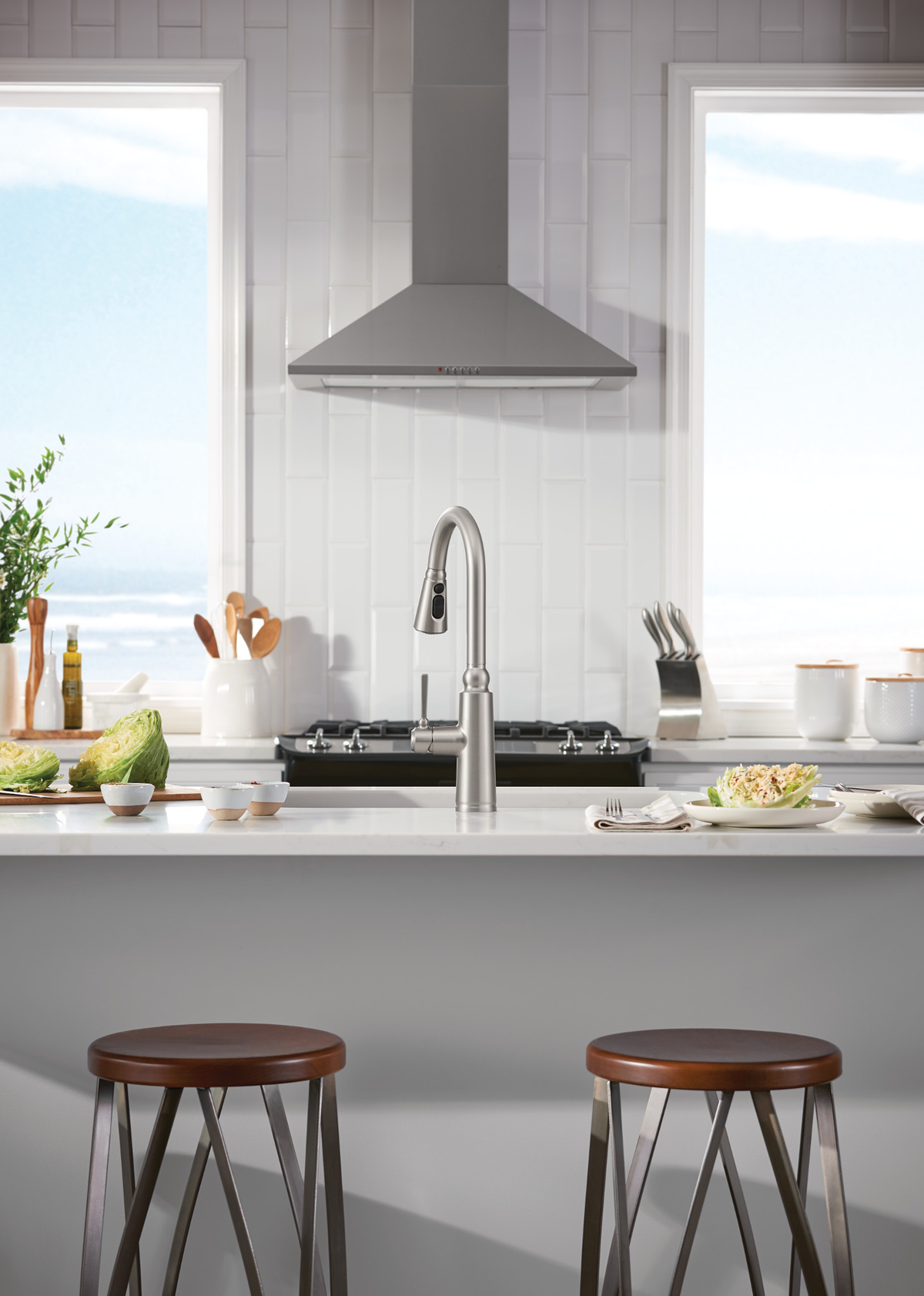 Moen Coretta Single-Handle Pull-Down Sprayer Kitchen Faucet with Reflex and Power Boost, Mediterranean Bronze
