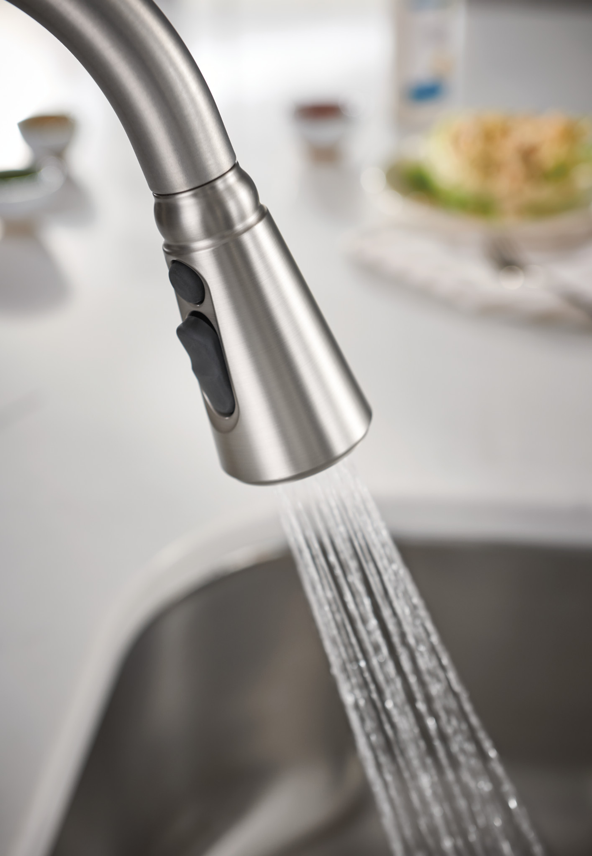 Moen Coretta Single-Handle Pull-Down Sprayer Kitchen Faucet with Reflex and Power Boost, Mediterranean Bronze