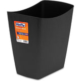 Hefty 3.5-Gallon Black Plastic Trash Can