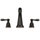 Windemere 8 in. Widespread 2-Handle Bathroom Faucet with Metal Drain Assembly in Oil-Rubbed Bronze - Super Arbor