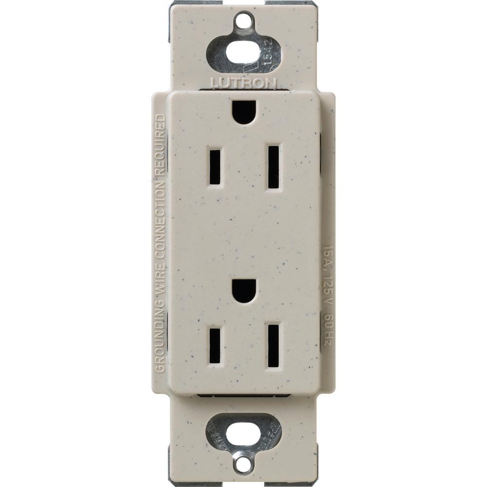Claro 15 Amp Duplex Outlet, White - Super Arbor