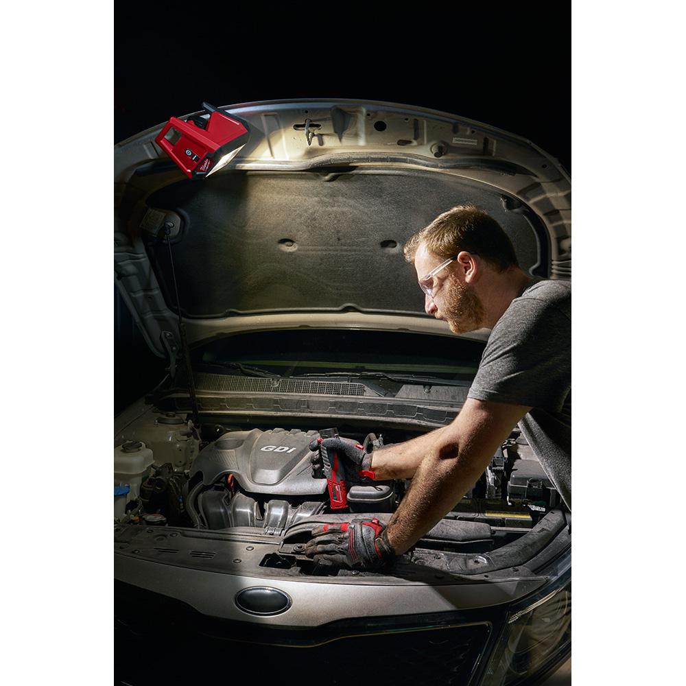 M12 FUEL 12-Volt Lithium-Ion Brushless Cordless 1/4 in. Hex Impact Driver Kit with Free M12 LED Flood Light
