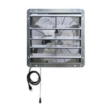 5088 CFM Silver Electric Powered Gable Mount Shutter Fan/Vent - Super Arbor