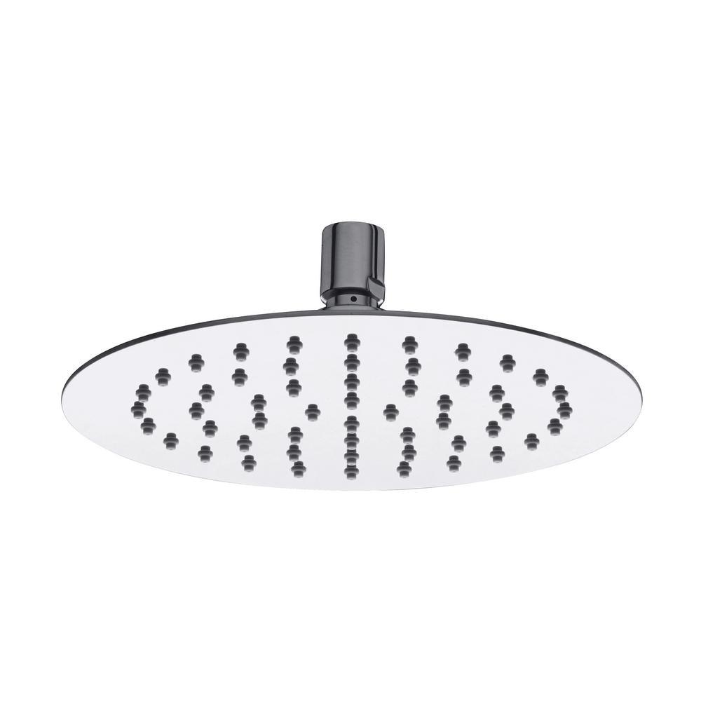 Piano 1-Pattern 1.75 GPM 7.87 in. Ceiling Mount Round Shower Head in Chrome - Super Arbor